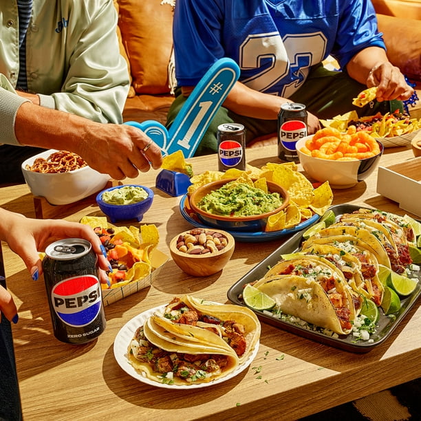 Pepsi Cola Zero Sugar Soda Pop, 7.5 fl oz, 10 Pack Mini Cans