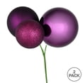 thumbnail image 2 of Adorno Navideño Vickerman Bola Ciruela de 18" (Paquete de 2), 2 of 2