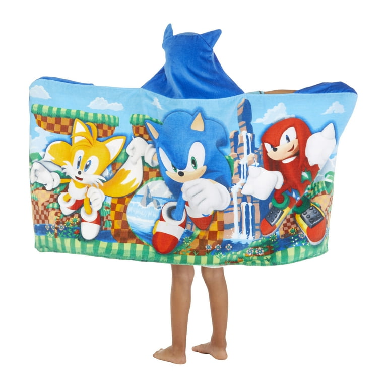 Sonic Kids Cotton Hooded Towel Walmart
