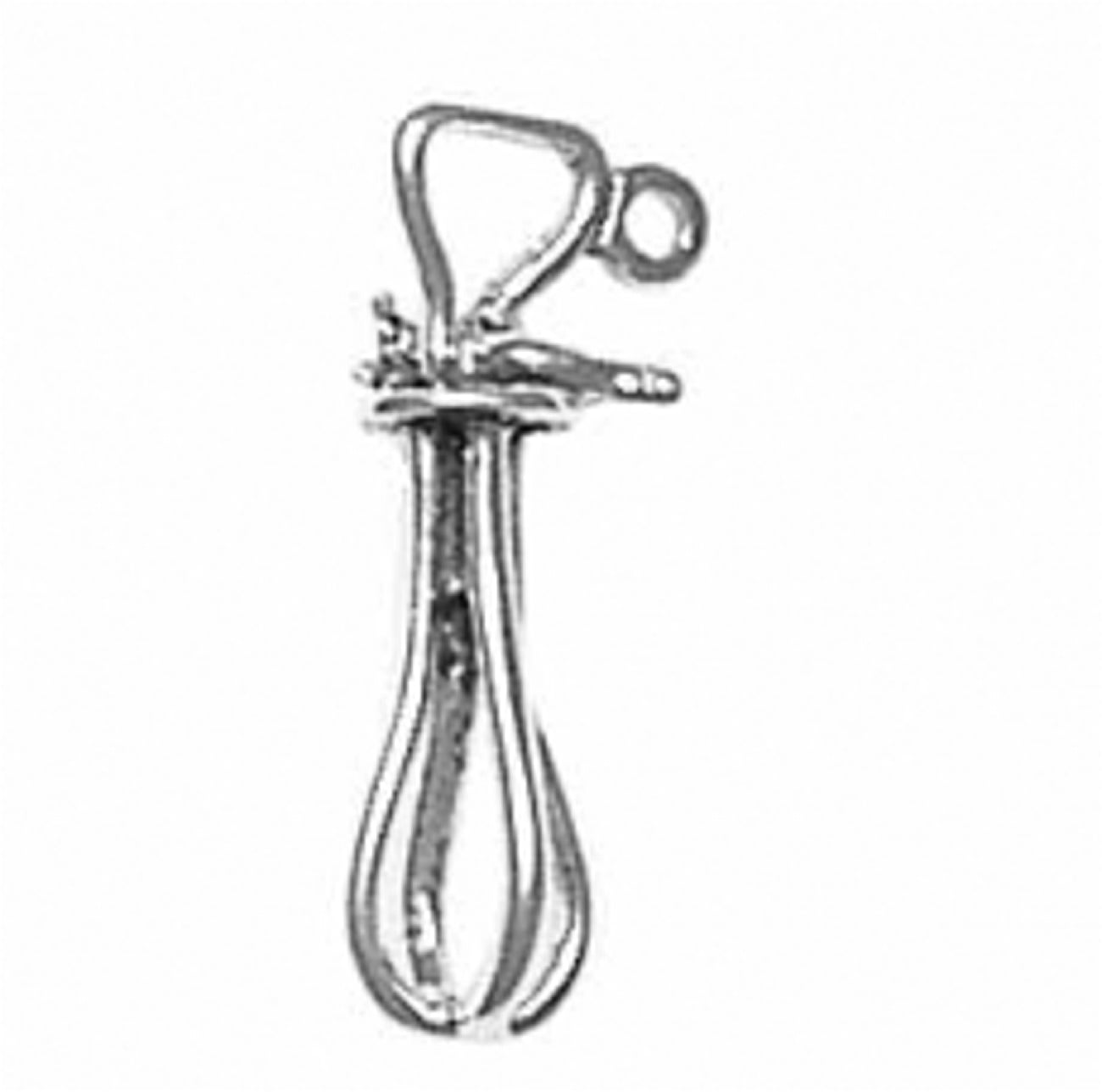 Sterling Silver Girls .8mm Box Chain Chefs Cooks Flat 5 Pound lb Bag Of Flour Pendant Necklace 