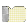 thumbnail image 2 of Bingfone Lemon Yellow Checkboard Car Windshield Sunshade,Sun Foldable Sun Shield Sun Visor for Car - Small, 2 of 9