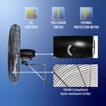 thumbnail image 6 of Tornado 30 Inch 3-Speed Oscillating Wall Mount Fan, 1/3 HP, 8850 CFM Electric Household Fan, 6 of 7
