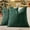 Christmas Green, variant on Teal Chenille Throw Pillow Covers 20x20 Set of 2 Thick Textured Slubby Couch Pillow Covers Farmhouse Accent Modern Neutral Decorative Pillow Cases for Bed Sofa Living Room