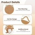 thumbnail image 4 of Cat Scratcher Mat, Natural Cotton Rope Cat Scratch Pad, 13.7'' Round Horizontal Floor Cat Scratching Pads for Indoor Cats, Cat Furniture Protector for Wall, Couch, Carpets, Sofas, 4 of 8
