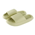 thumbnail image 4 of Linfrsh Clouds Anti-Slip Slippers for Women and Men, Shower Bathroom Slides Sandals House Slippers Comfort Thick Sole Slides Green,9, 4 of 4