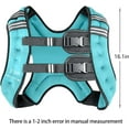 thumbnail image 6 of Weighted Vest for Women and Men 8 12 16 20 25 30 Lbs with Reflective Stripe and Double Adjustable Buckle Straps Weight Vests for Strength Training, Jogging, Cardio, Weight Loss, 6 of 7