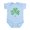 Sky Blue, variant on CafePress - St Paddys Day Shamrock Infant Bodysuit - Baby Light Bodysuit, Size Newborn - 24 Months