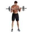 thumbnail image 4 of Weider Olympic Curl Bar with Partially-Knurled Grip and 310 lb. Maximum Load Weight, 4 of 12