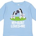 thumbnail image 4 of Inktastic My Aunt Loves Me Zebra Zoo Animal Boys or Girls Long Sleeve Toddler T-Shirt, 4 of 5