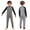 Black, variant on Miaeowve Kids Boys Girls Jumpsuits Special Needs Adaptive Clothing Long Sleeve Full Length Back Zipper Stripes Jumpsuit Red 16