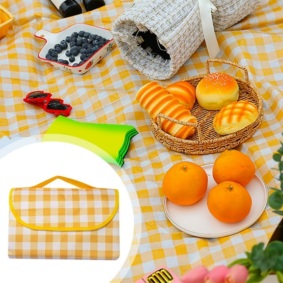 LHNFT Picnic Blanket Portable Handy Mat 79” X 59” Waterproof Sandproof Rug for Outdoor Beach Hiking Grass Travel, Camping Essentials