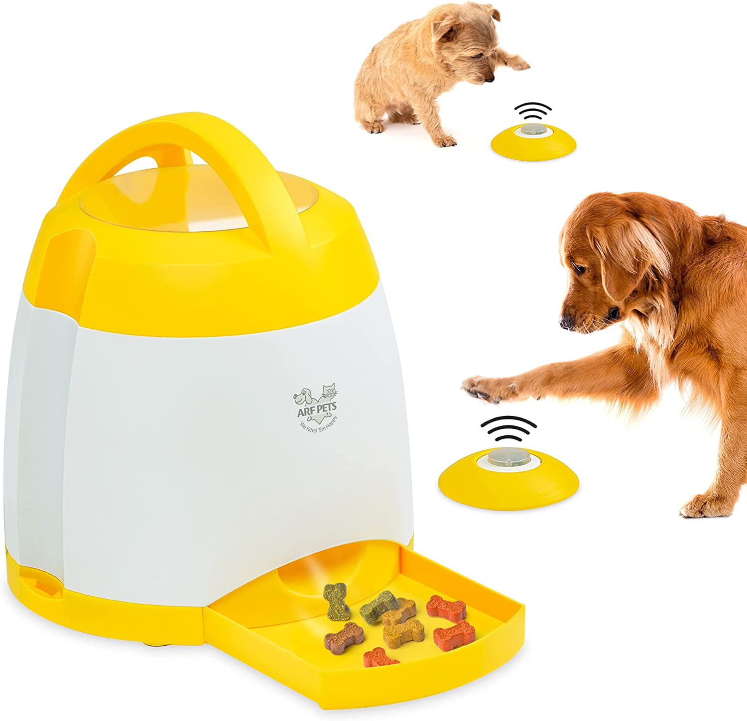Rover Test Pups Review the Arf Pets Treat Dispenser and Puzzle Toy