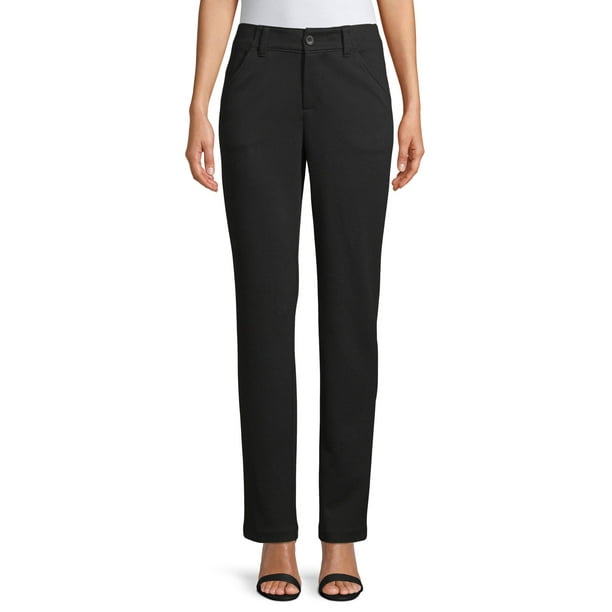 Time and Tru Knit Trouser Women's - Walmart.com