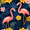 Floral Flamingo, variant on Yayeee Freestanding Laundry Hamper with Handle Collapsible Large Storage Basket for Clothes, Red Floral Flamingo