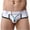 01 White, variant on Hicidod Swimming Briefs for Men Fashion Printed Lightweight Bikini Swimwear Sexy Low Rise Sports Surfing Beach Mens Swimsuit