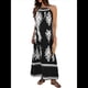 thumbnail image 3 of Vestido de Verano para Mujer 2025, Estampado Floral, Tirantes Finos, Holgado, Estilo Bohemio, para Playa y Vacaciones Negro L, 3 of 9