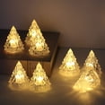 thumbnail image 2 of Paquete de 24 piezas, lámpara decorativa navideña de cristal con luz cálida, luz nocturna pequeña LED para interiores, sala de bodas, ambiente romántico, decoración interior, 2 of 5