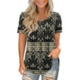 thumbnail image 3 of LETDIOSTO Women's Plus Size Tops Short Sleeve Shirts Lace Pleated Tunic Causal Tee Blouses M-4XL, 3 of 7