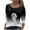 Gray, variant on Tejiojio Women Clothes Women Fashion Loose O-Neck Printed Long Sleeve Top