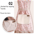thumbnail image 5 of 3PCS Aprons for Women with Pockets Floral Kitchen Cooking Aprons, 5 of 8