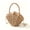 Khaki, variant on Women Straw Woven Handbag Shell Shape Clutch Straw Summer Bag Rattan Crossbody Bags Vacation Beach Purse 2026,Khaki