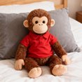 thumbnail image 3 of Soft Cartoon Plush Doll Toy with Cute Black Outfit Soft Stuffed Animal Rag Doll Pillow Cushion Holiday Birthday Gift for Kids Boys Girls Black, 3 of 6