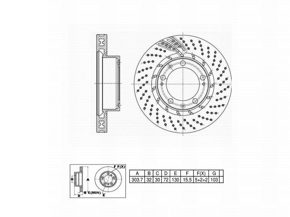 Winstop Brake Rotor, Front left WS251569, Porsche 911 1998-1994