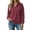 Wine, variant on Smupbvky Womens Sweatshirts Trendy 3/4 Zip Pullover with Pocket Long Sleeve Drop Shoulder Casual Seam Tops Loose Fit (XL, Gray)