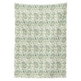thumbnail image 3 of Ambesonne Green Tablecloth Rectangular Table Cover, Pastel Floral Ornaments, 60"x90", Multicolor, 3 of 4