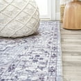 thumbnail image 7 of JONATHAN Y WASHABLE 5' Square Area Rug, Didim Boho Medallion - Gray/Purple, WSH102A-5SQ, 7 of 7