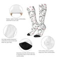 thumbnail image 5 of Haiem Alpacas and Hearts Socks, Funny Novelty Crazy Design Cotton Socks Sports Socks Knee High Socks For Men, Women,1Pairs - Gift For Working Friends, 5 of 8