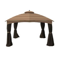 Garden Winds Replacement Canopy Top Cover for the Allen Roth 10x12 Gazebo -Standard 350 - Stripe Canyon