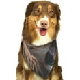 thumbnail image 6 of Goofa Ice Blue Coastal Lion Printing Dog Bandana ,Cat Scarf Adjustable Bib Handkerchief Accessories for Dogs Cats,Pet scarf,Pet fashion, 6 of 6