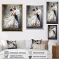 thumbnail image 4 of Designart "Ballroom Waltz By The Dancing Couple I" Dance Floater Framed Canvas Prints, 4 of 5