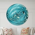 thumbnail image 2 of Designart'motif Précieux Bleu Fabuleux' Horloge Murale Moderne, 2 of 6
