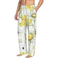 thumbnail image 2 of Sigee Sweet Honey Print Men's Pajama Pants - Soft Lounge Sleep Bottoms with Elastic Waistband and Pockets-Large, 2 of 9