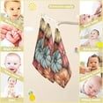 thumbnail image 3 of SKYSONIC 3 PCS Watercolor Pumpkins Background Baby Muslin Washcloths, Autumn Face Towel Burp Cloths Ultra Soft Absorbent Cotton Bath Wipes Towels for Newborn Boys Girls, 3 of 7