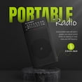 thumbnail image 3 of Audiobox RX-3 Portable Radio | AM/FM, 2AA Battery Operated with Long Range Reception for Indoor, Outdoor | Radio with Speaker & Headphone Jack, 3 of 5