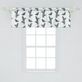 thumbnail image 2 of Entomology Window Valance, Vintage Design of Yew and Butterflies, Curtain Valance for Kitchen Bedroom Decor with Rod Pocket, 54" X 18", White Slate Blue, by Ambesonne, 2 of 2