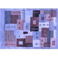 thumbnail image 1 of Ahgly Company Indoor Rectangle Abstract Blue Contemporary Area Rugs, 8' x 12', 1 of 4