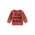 thumbnail image 1 of Faithtur Chemise pour Filles Garçons, Manches Longues Col Rond Imprimé Lettres Fête de Rue Décontractée Automne Printemps Hauts, 1 of 8