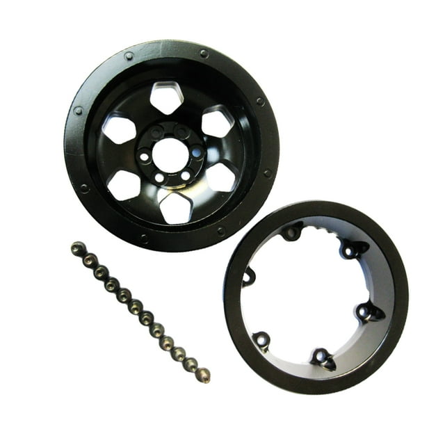 Xingzhi Aluminum Wheel Rim 12MM For AXIAL 1/10 ROCK RACER 90026 Hop-ups Upgrade Part RC Part AX31009 Black
