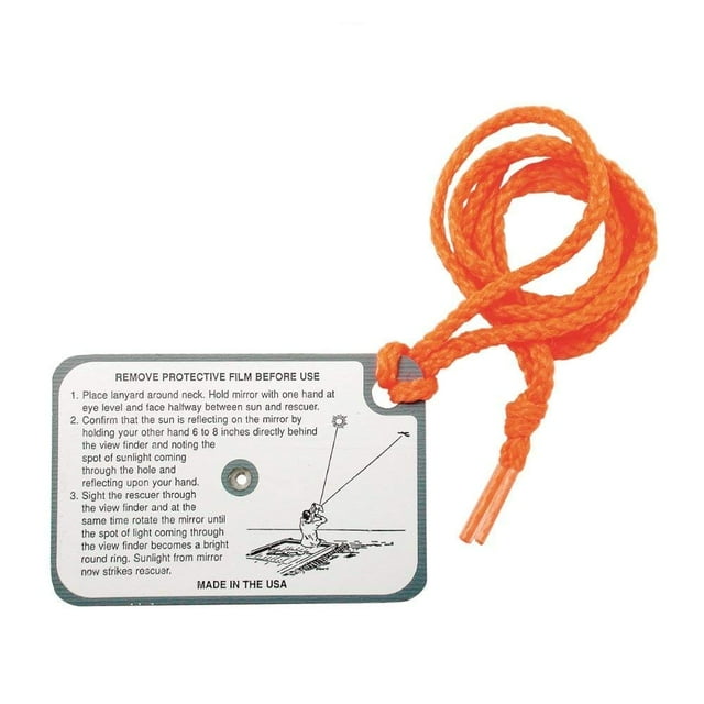 Innovative Scuba Signal Mirror Orion With Lanyard And Sighting Target, SP0303