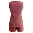 thumbnail image 4 of MAIHAN Women Summer Outfits Women Clothing Shirt and Shorts Set Shorts Set 2 Piece Outfit for Casual and Summer Wear, 4 of 5