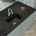 thumbnail image 2 of Kibi Pure 27" Fireclay Kitchen Undermount Single Bowl  Sink - Matte Black, 2 of 3