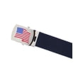 thumbnail image 3 of CTM Cotton Adjustable Belt with U.S.A. Flag Buckle, 3 of 4