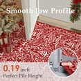 thumbnail image 4 of PureCozy Christmas Rug 2'x3' for Entryway, Small Kitchen Bathroom Red Rugs for Living Room Washable Soft Non-Slip Xmas Door Mat for Winter Hoilday Decor, Red, 4 of 5