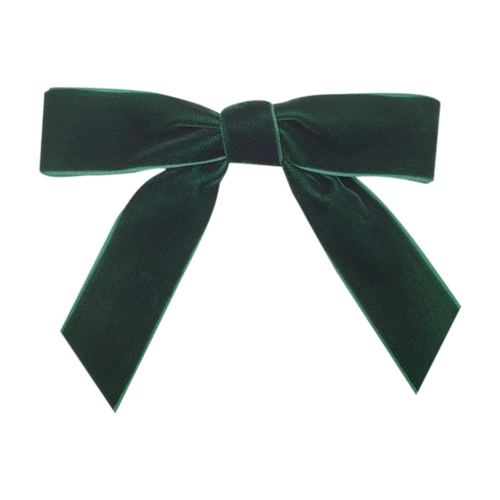 Velvet 4.7" Christmas Bows for Tree, Premade Bows for Wreaths Twist Tie Bows for Gift Wrapping, Winter Decor, Thanksgiving, Halloween, Xmas, Wedding Decor - 12 PCs