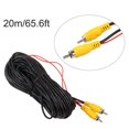 thumbnail image 2 of Cable de audio para coche RCA Cable de vídeo trasero con vista de cámara macho a macho RCA (20 m), 2 of 4