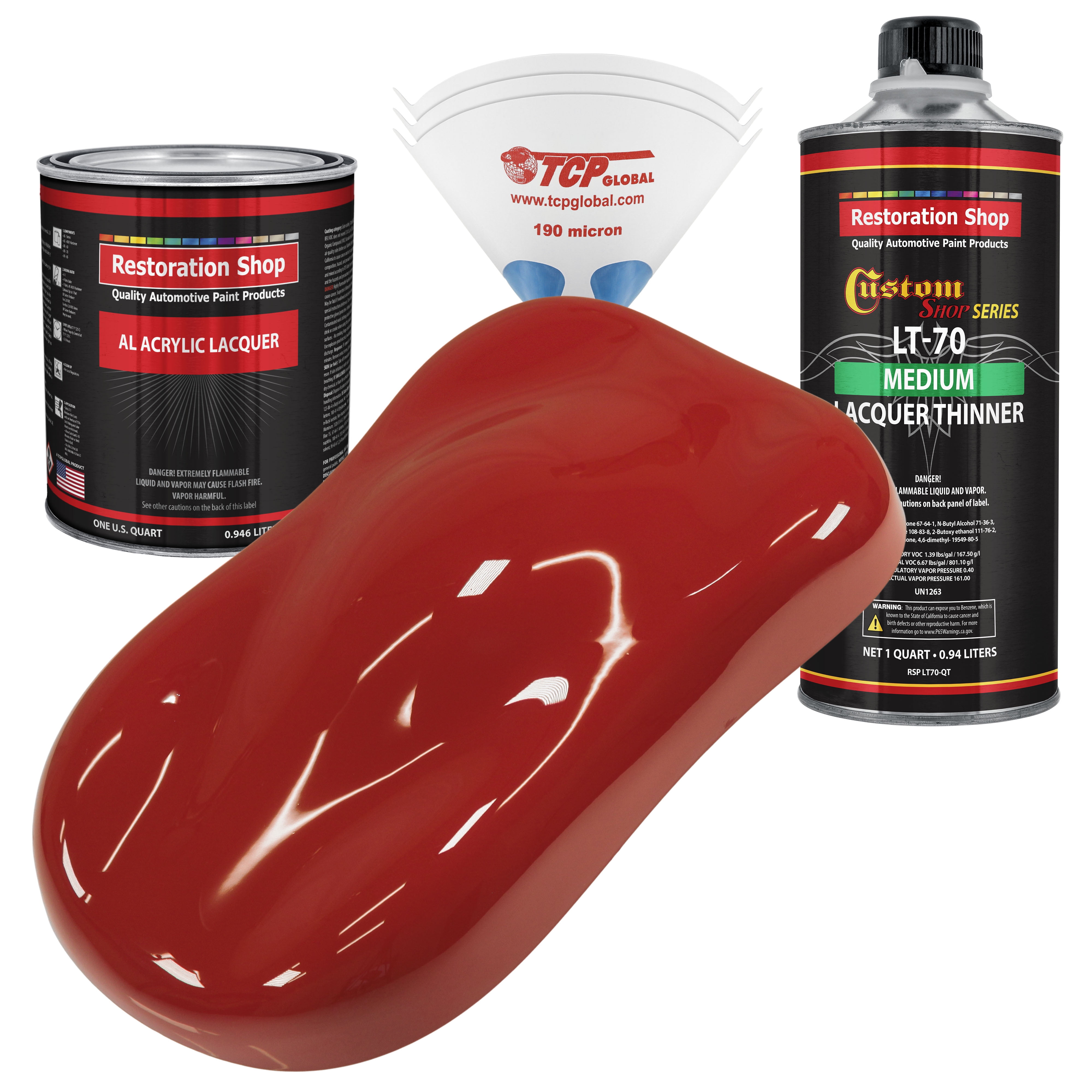 Restoration Shop Jalapeno Bright Red Acrylic Lacquer Auto Paint